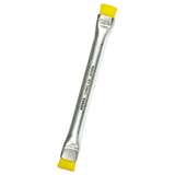 Dissipative Double-Sided Nylon Brush with Aluminum Handle and Yellow Bristles, 5" Long redirect to product page